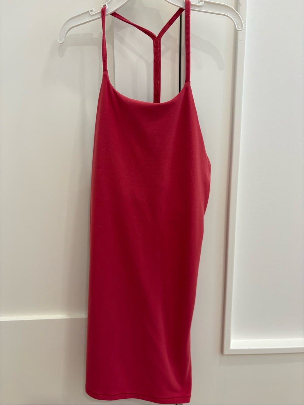 lululemon athletica Rose-Red Tank with Built-In Bra and Adjustable Straps